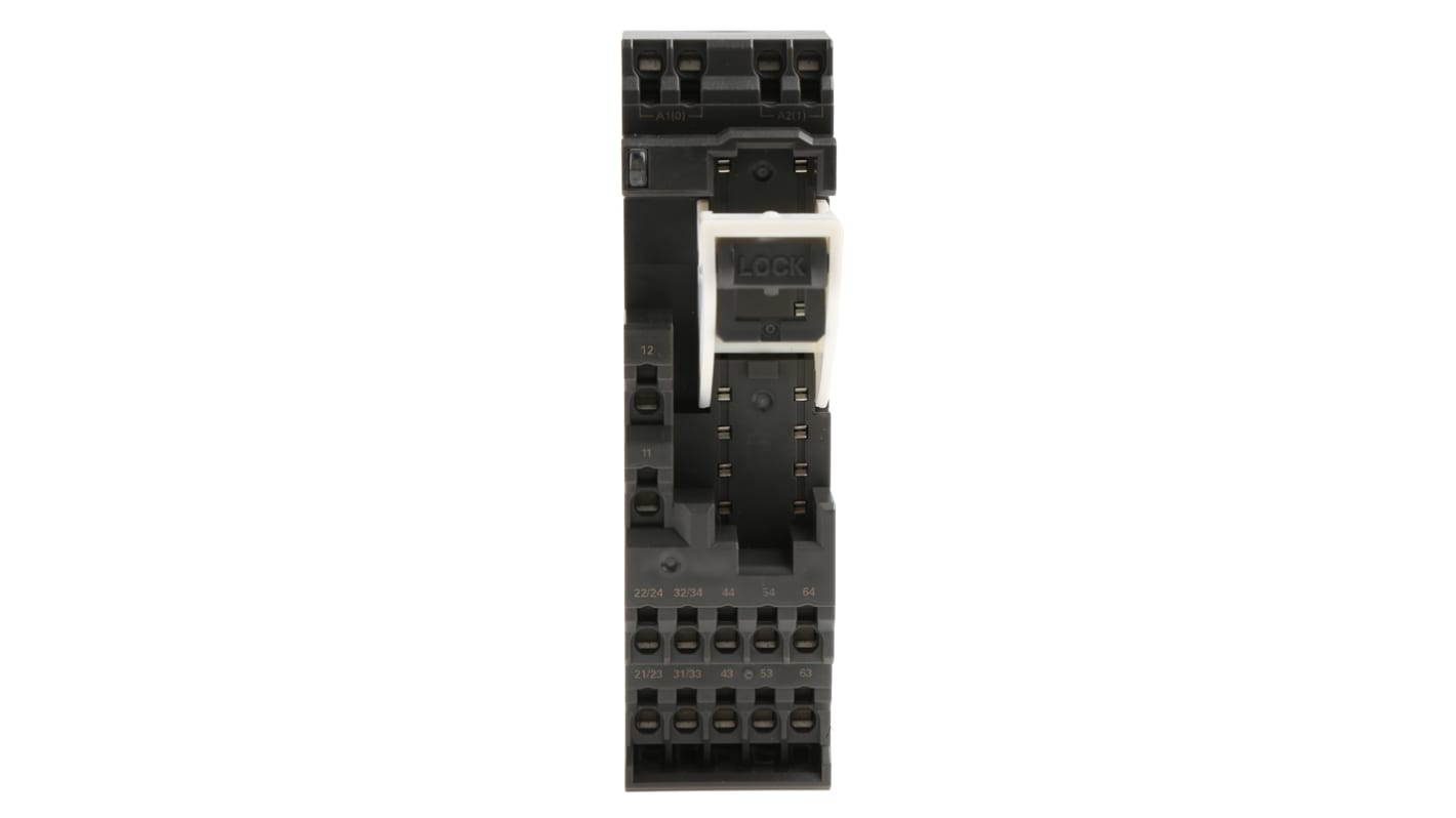 Omron P7SA 14 Pin 24V dc DIN Rail Relay Socket, for use with G7SA Series Relay