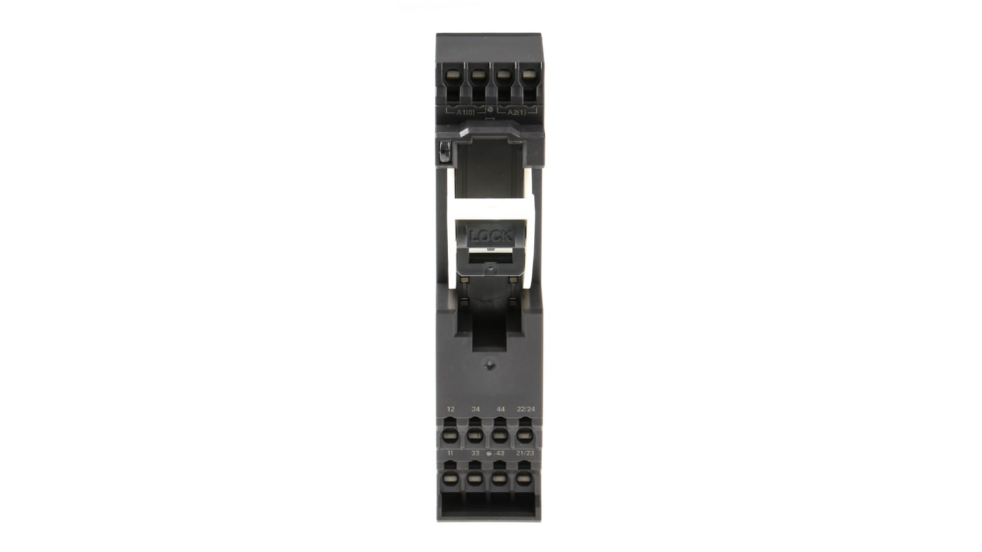 Omron P7SA 10 Pin 24V dc DIN Rail Relay Socket, for use with G7SA Series Relay