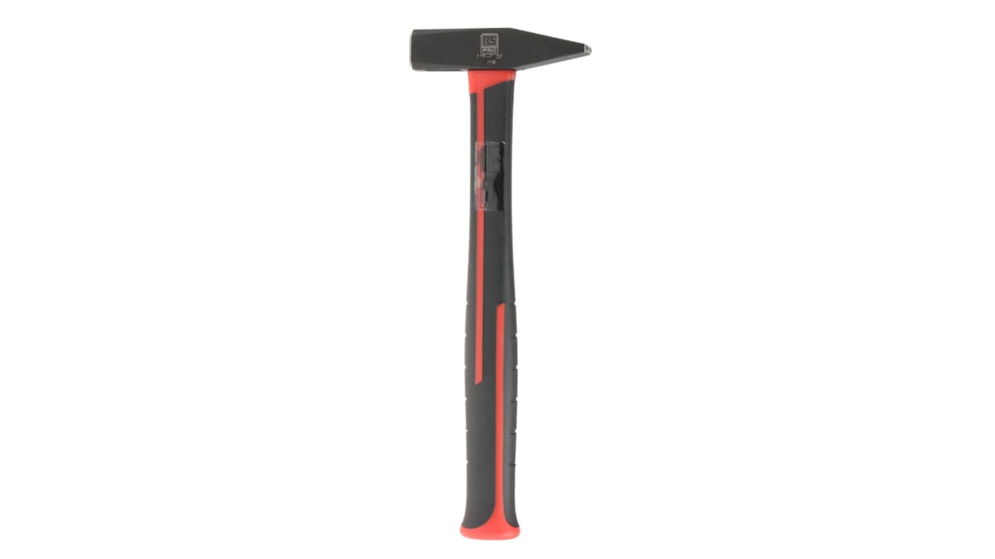 RS PRO Hammer, Schlosserhammer aus C-Stahl Fiberglas-Stiel 300g