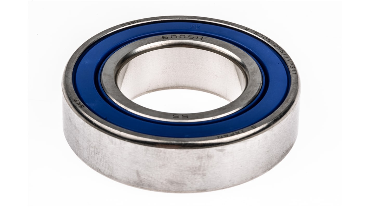 SKF W 6005-2RS1/VP311 Single Row Deep Groove Ball Bearing- Both Sides Sealed 25mm I.D, 47mm O.D