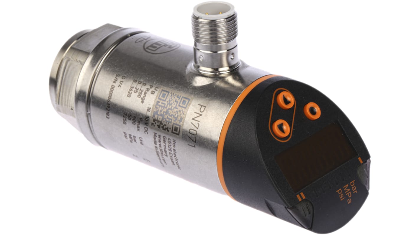 Sensore di pressione Relativa ifm electronic, 250bar max, uscita 2x PNP/NPN-NO/NC