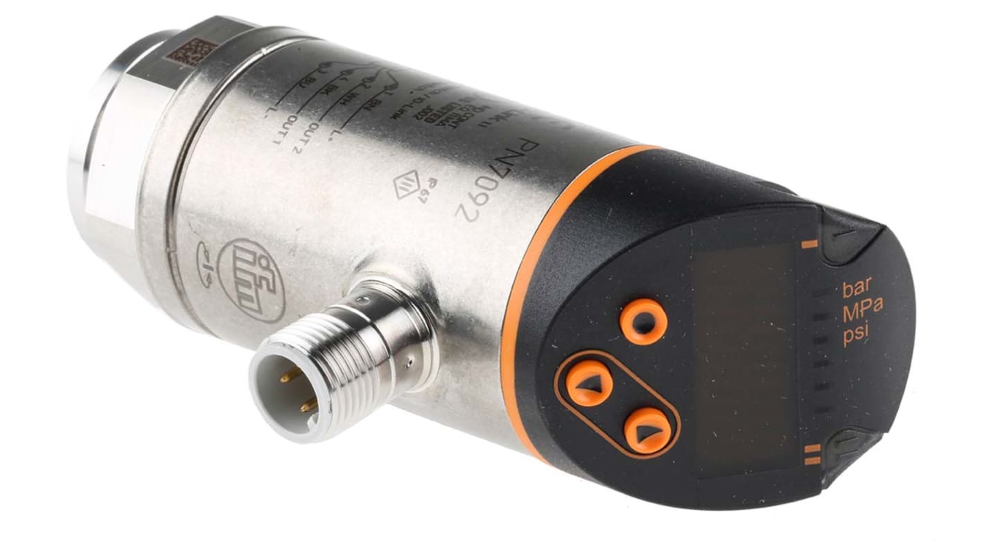Sensore di pressione Relativa ifm electronic, 100bar max, uscita 2x PNP/NPN-NO/NC