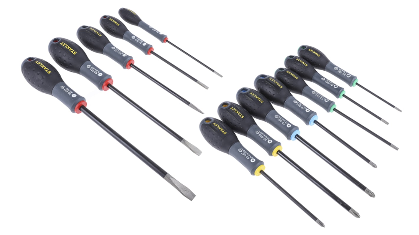 Set di cacciaviti Stanley FMHT0-62065, 12 pezzi Phillips; Pozidriv; Torx, lama Cromo-vanadio