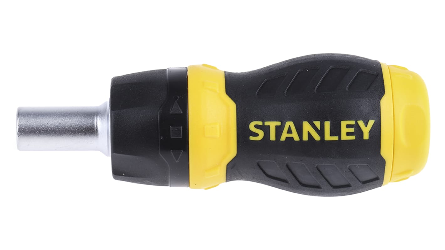 Stanley 1/4 in Hexagon Phillips, Pozidriv, Slotted Ratchet Screwdriver