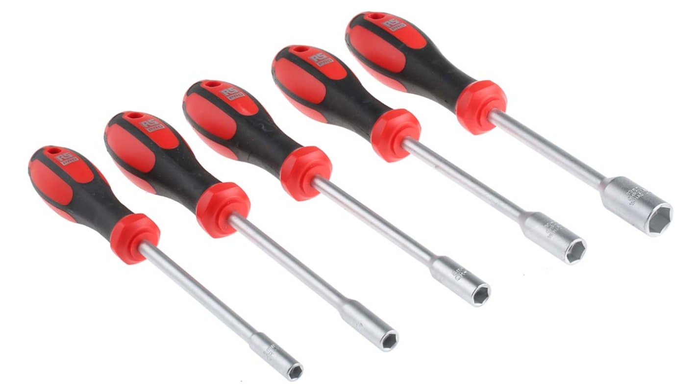 Set de llave de tuerca RS PRO, 5 piezas, Estándar F99-E0507