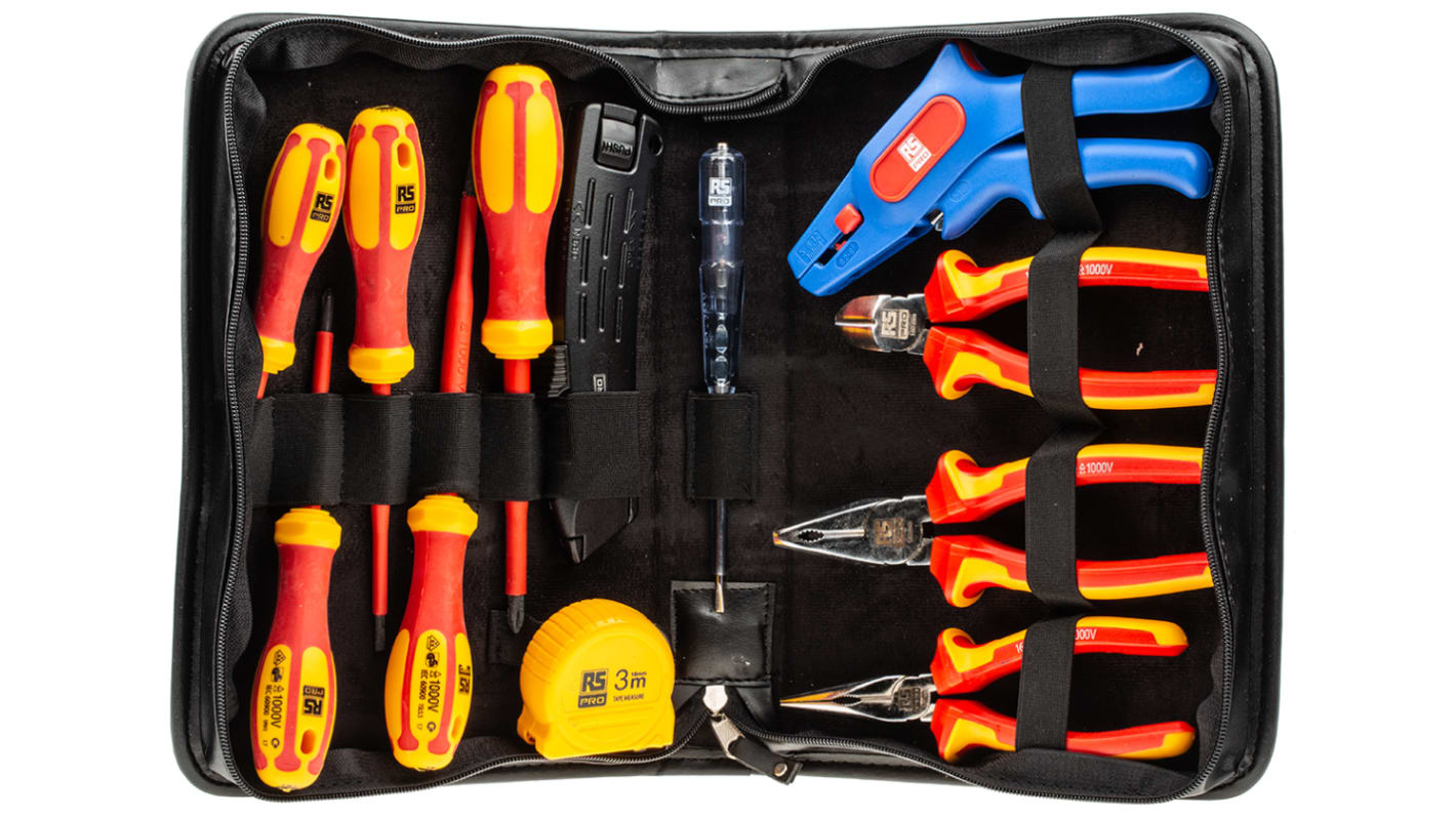 RS PRO 12 Piece Tool Kit, VDE Approved