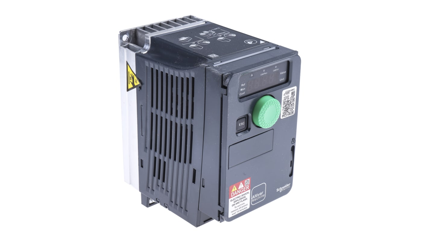 Rs-Online Avviatore a velocità variabile Schneider Electric 0 37 kW 230 V c.a. 1 fase 0.1 → 599Hz