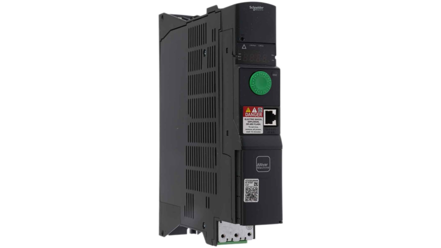 Variateur de vitesse Schneider Electric ATV320, 0,55 kW 400 V c.a. 3 phases, 2,8 A, 0.1 → 599Hz