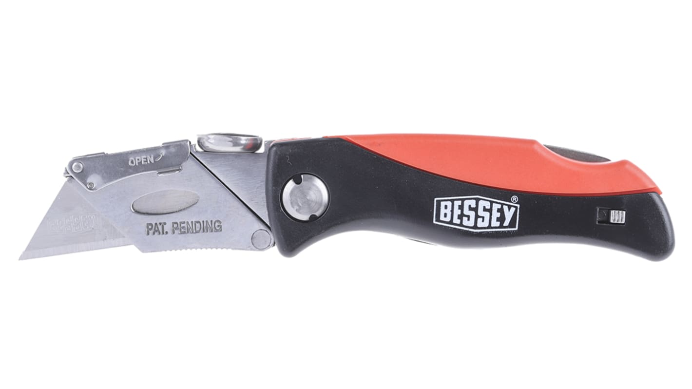 Bessey Safety Knife with Straight Blade, Retractable