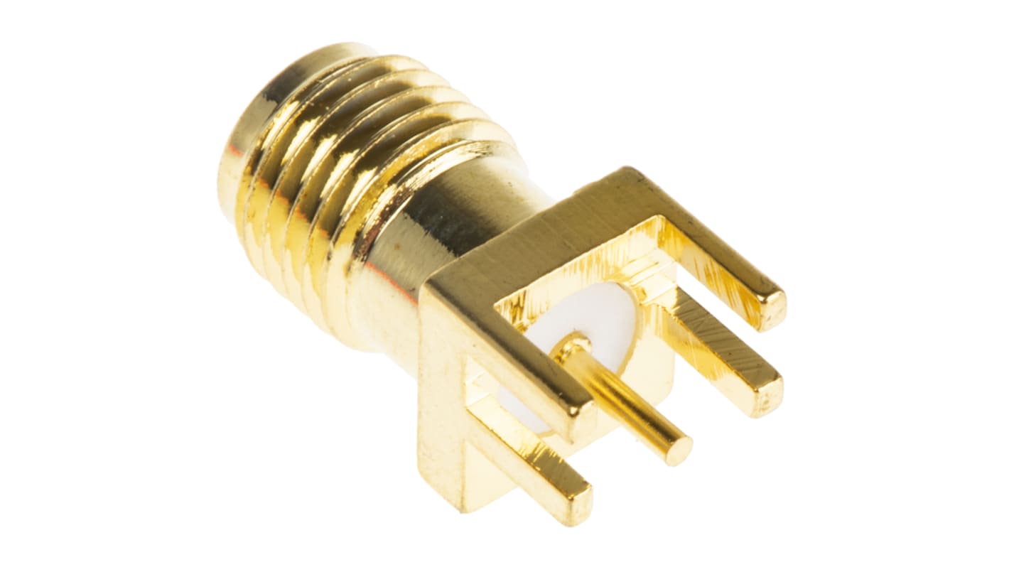 RF Solutions CON Series, Jack SMA Connector, Solder Termination, Straight Body