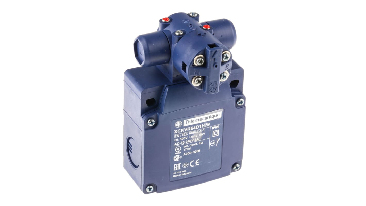 Telemecanique Sensors OsiSense XC Series Rod Limit Switch, 2NC, IP65, 4P, Plastic Housing, 240V ac Max, 10A Max