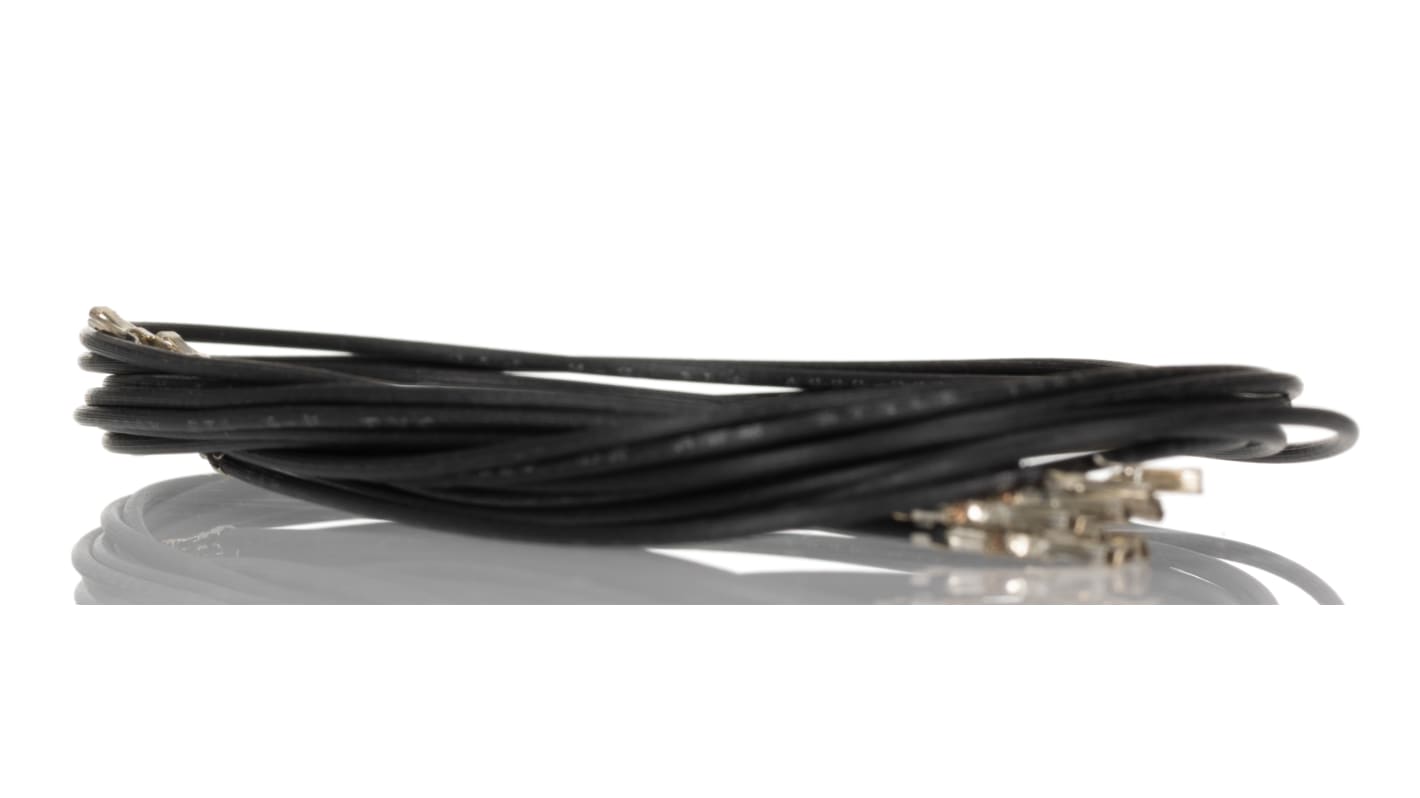 Molex SL Vorverdrahtete Crimp-Kontakte verzinnt, Schwarz 22AWG, 300mm