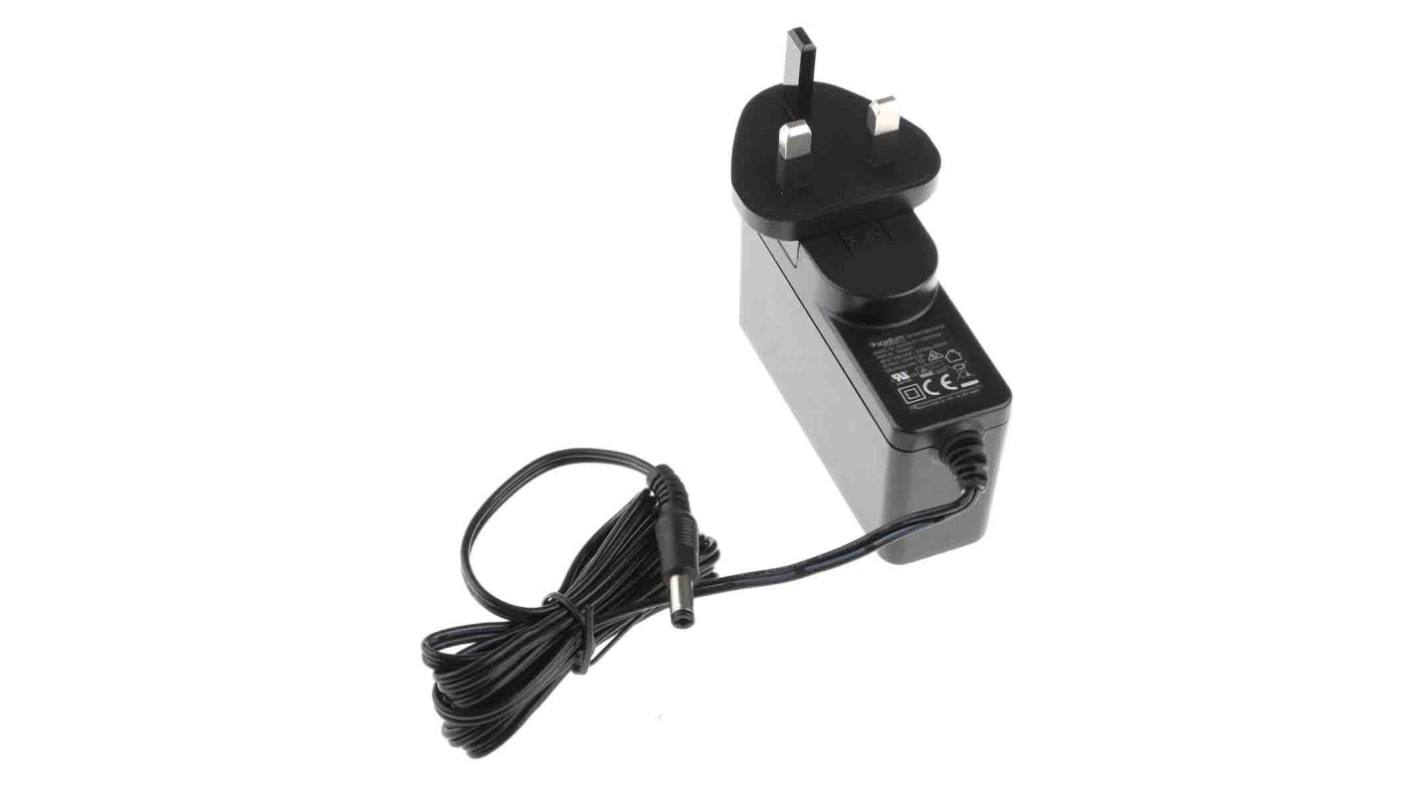 RS PRO 24W Plug-In AC/DC Adapter 12V dc Output, 2A Output