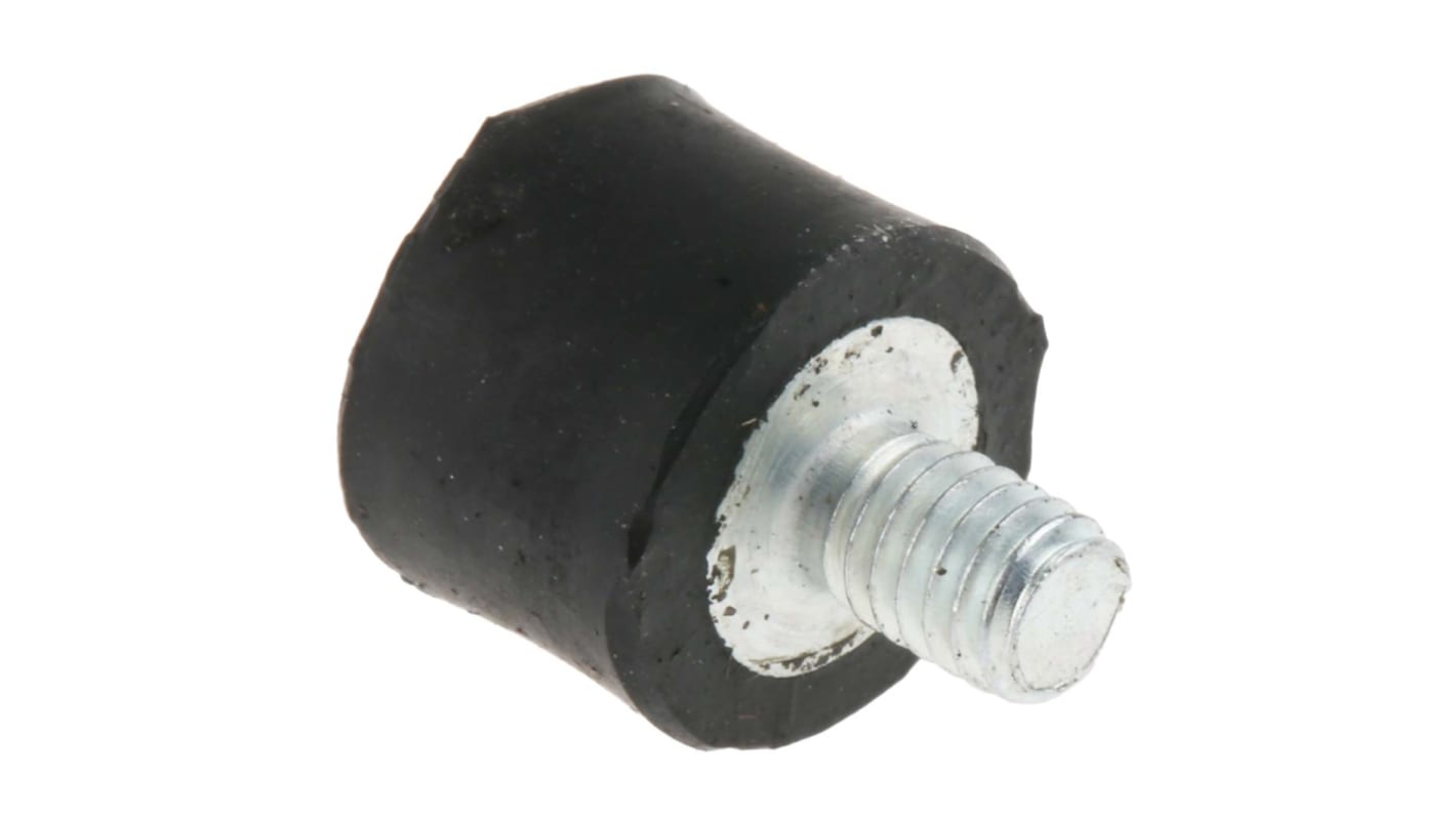 RS PRO M4 Anti Vibration Mount, Male to Female Bobbin with 4.75kg Compression Load