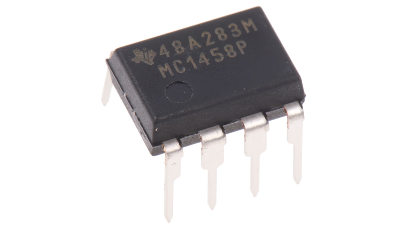 Texas Instruments Operationsverstärker THT PDIP, biplor typ. ±12 V, ±9 V, 8-Pin