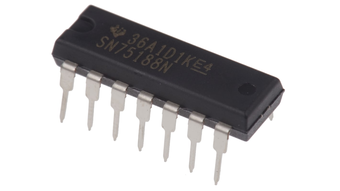 Texas Instruments SN75188N Line Transmitter, 14-Pin PDIP