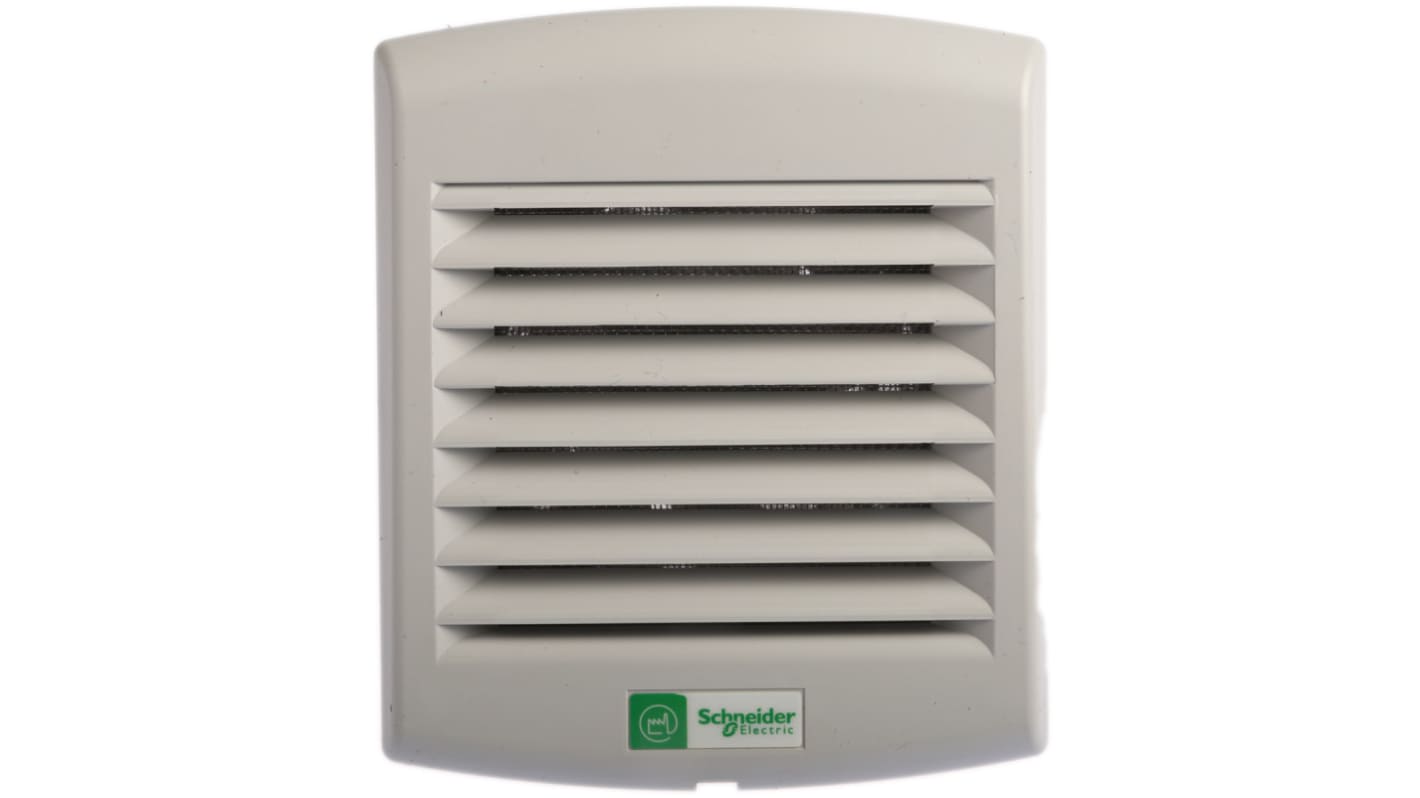 Schneider Electric ClimaSys Series Filter Fan, 150 → 250 V ac, 230 V ac, ac Operation, 38 m³/h @ 50 Hz, 39 m³/h