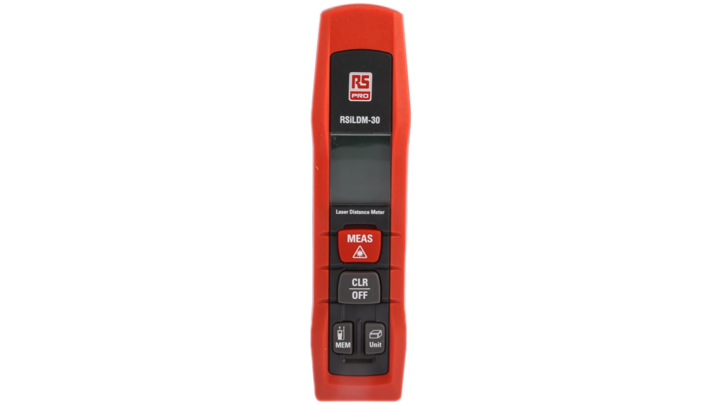 RS PRO ILDM-30 Laser Measure, 0.05 → 30m Range, ±1.5 mm Accuracy