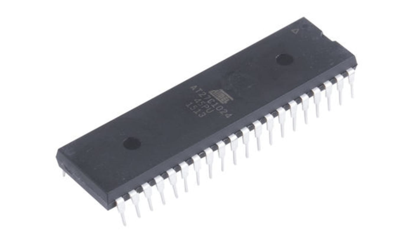 EPROM AT27C1024-45PU, 1Mbit 64K x 16 bitůů 45ns, počet kolíků: 40, PDIP