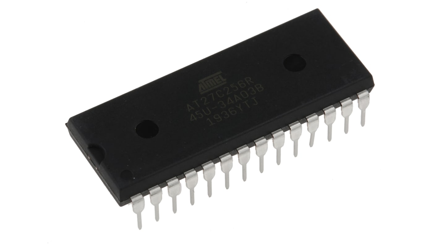 Microchip 256kbit EPROM 28-Pin PDIP, AT27C256R-45PU