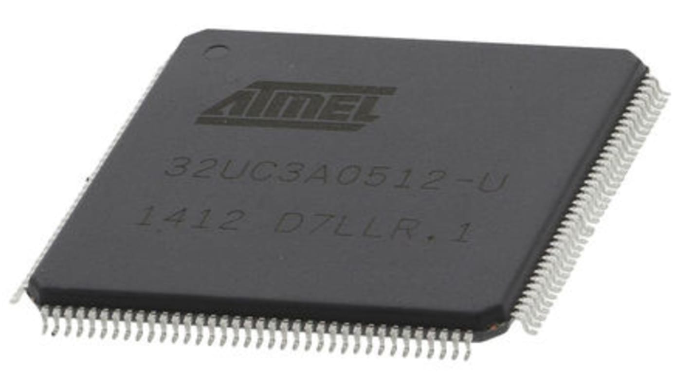 Microcontrollore Microchip, AVR32, LQFP, AT32, 144 Pin, Montaggio superficiale, 32bit, 66MHz