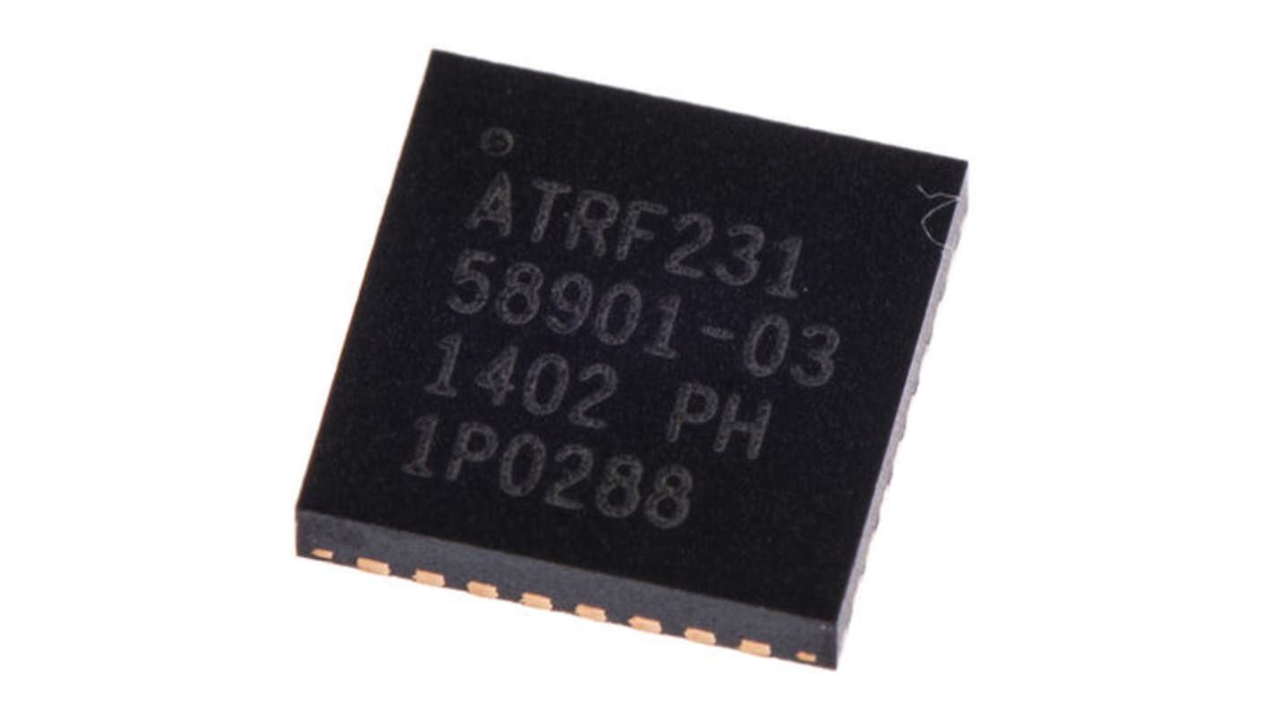 Microchip AT86RF231-ZU RF Transceiver IC, 32-Pin QFN