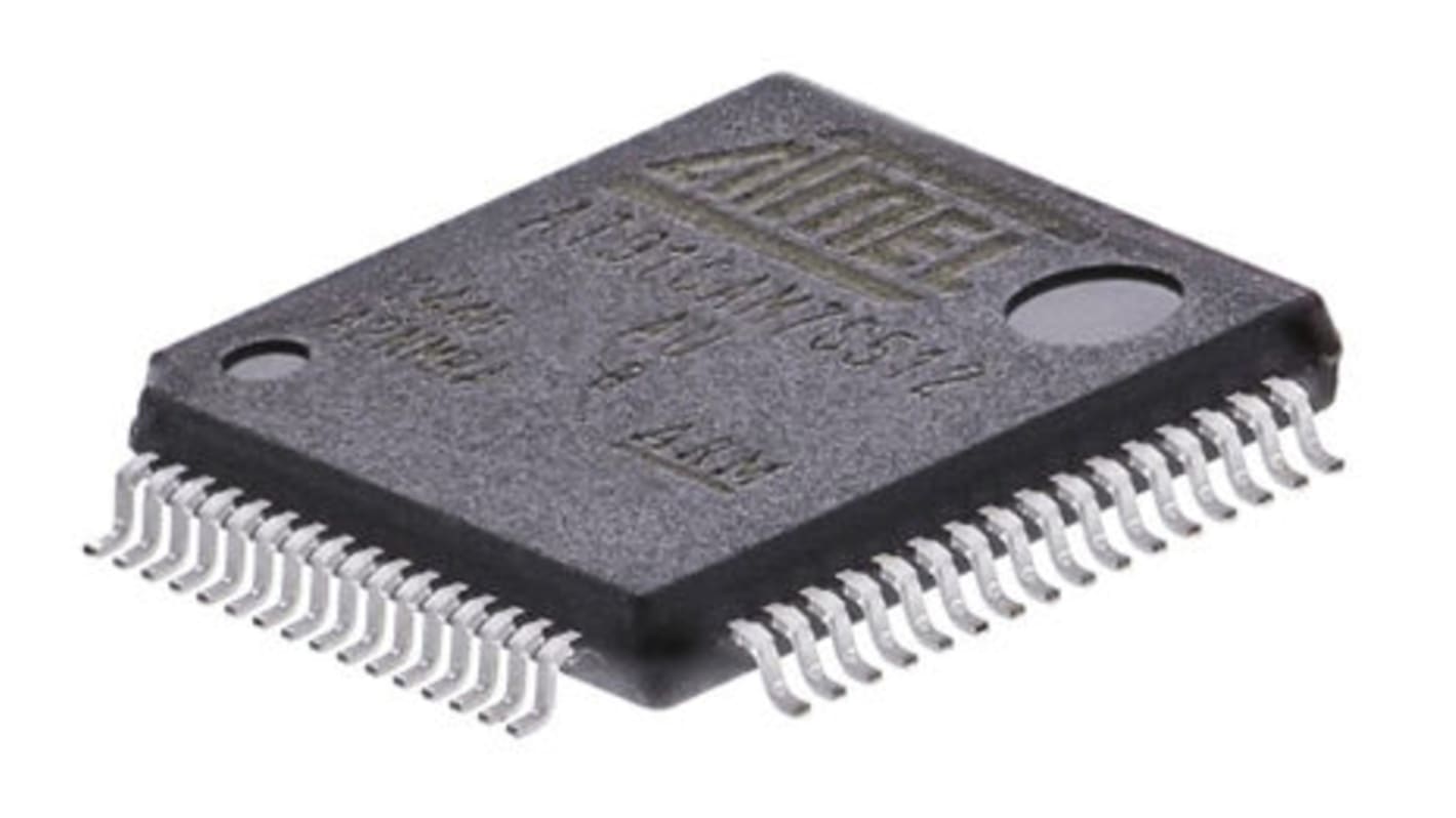 Mikrokontroler Microchip AT91 LQFP 64-pinowy Montaż powierzchniowy ARM7TDMI 512 kB 32bit CAN: 55MHz RAM:64 kB Ethernet: