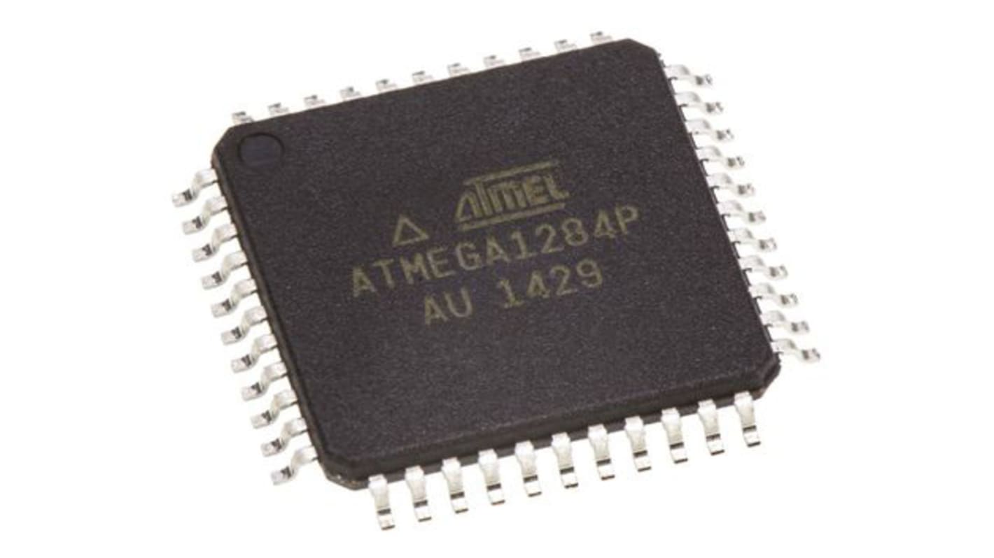 Microchip ATmega单片机, AVR内核, 44针, TQFP, 最大20MHz, 128 kB 闪存, 16 kB RAM