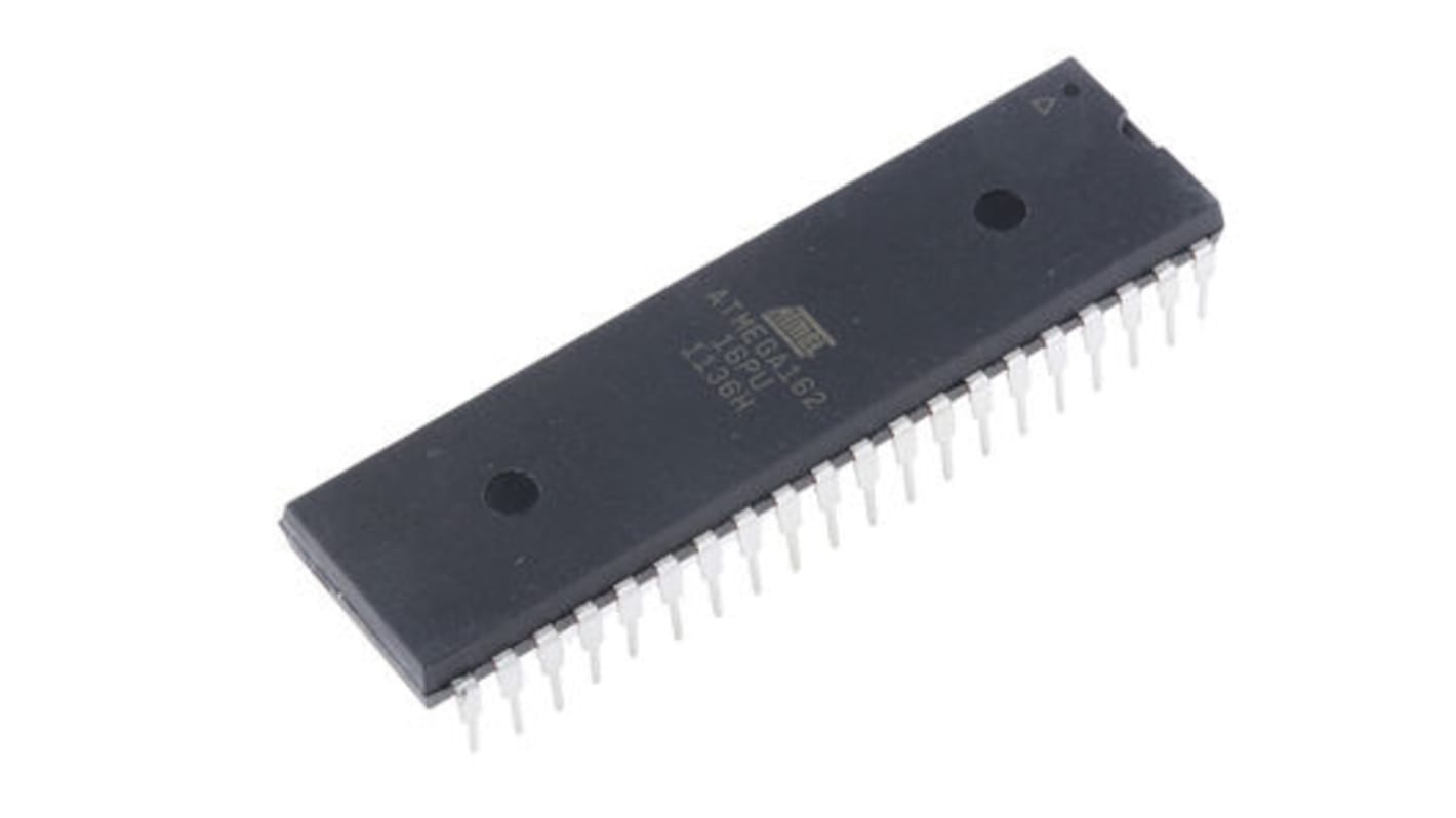 Microchip ATMEGA162-16PU, 8bit AVR Microcontroller, ATmega, 16MHz, 16 kB Flash, 40-Pin PDIP