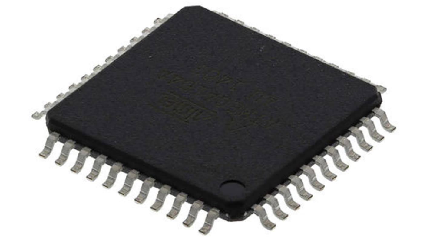 Microcontrolador Microchip ATMEGA164A-AU, núcleo AVR de 8bit, RAM 1 kB, 20MHZ, TQFP de 44 pines