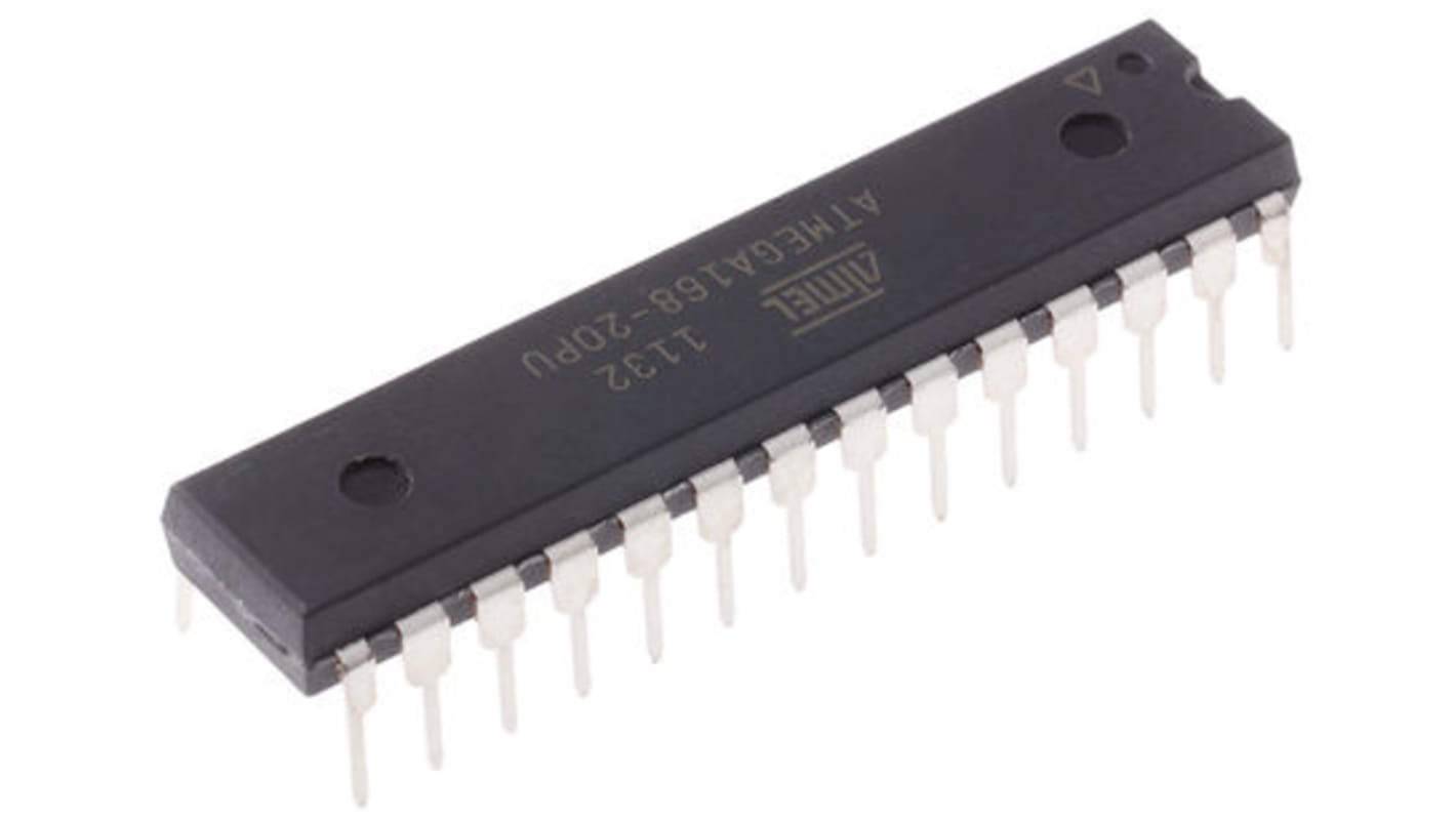 Microcontrollore Microchip, AVR, PDIP, ATmega, 28 Pin, Su foro, 8bit, 20MHz