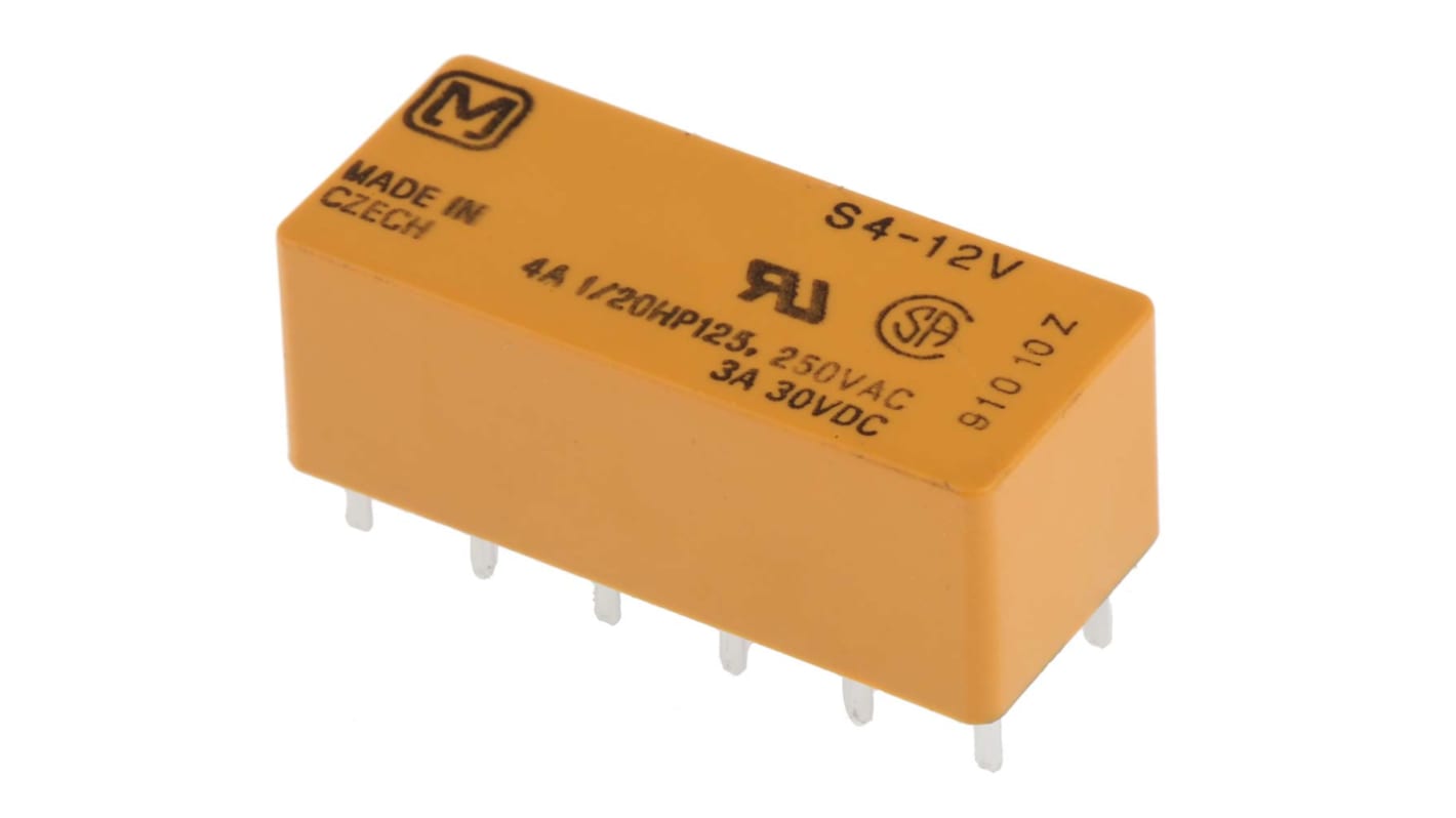 Panasonic S 12V dc Spule 4-poliger Schließer Printrelais 3A 720Ω 200mW Monostabiles Relais