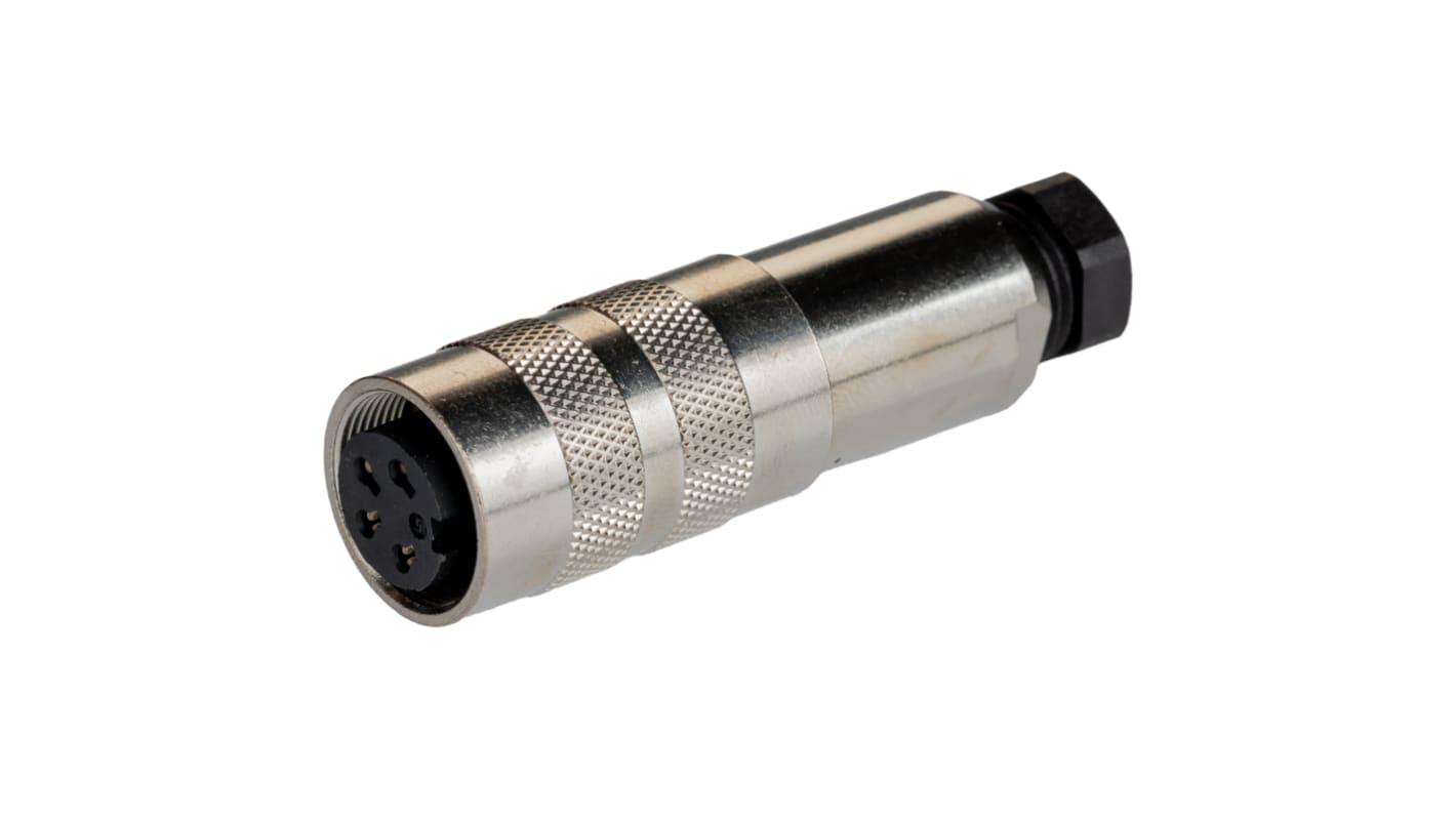 Binder Circular Connector, 4 Contacts, Cable Mount, Miniature Connector, Socket, Female, IP67, 423 Series