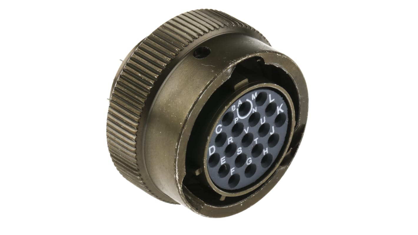 Souriau Sunbank by Eaton, 851, Copper Alloy 19 Way Cable Mount MIL Spec Circular Connector Plug, Socket Contacts,Shell