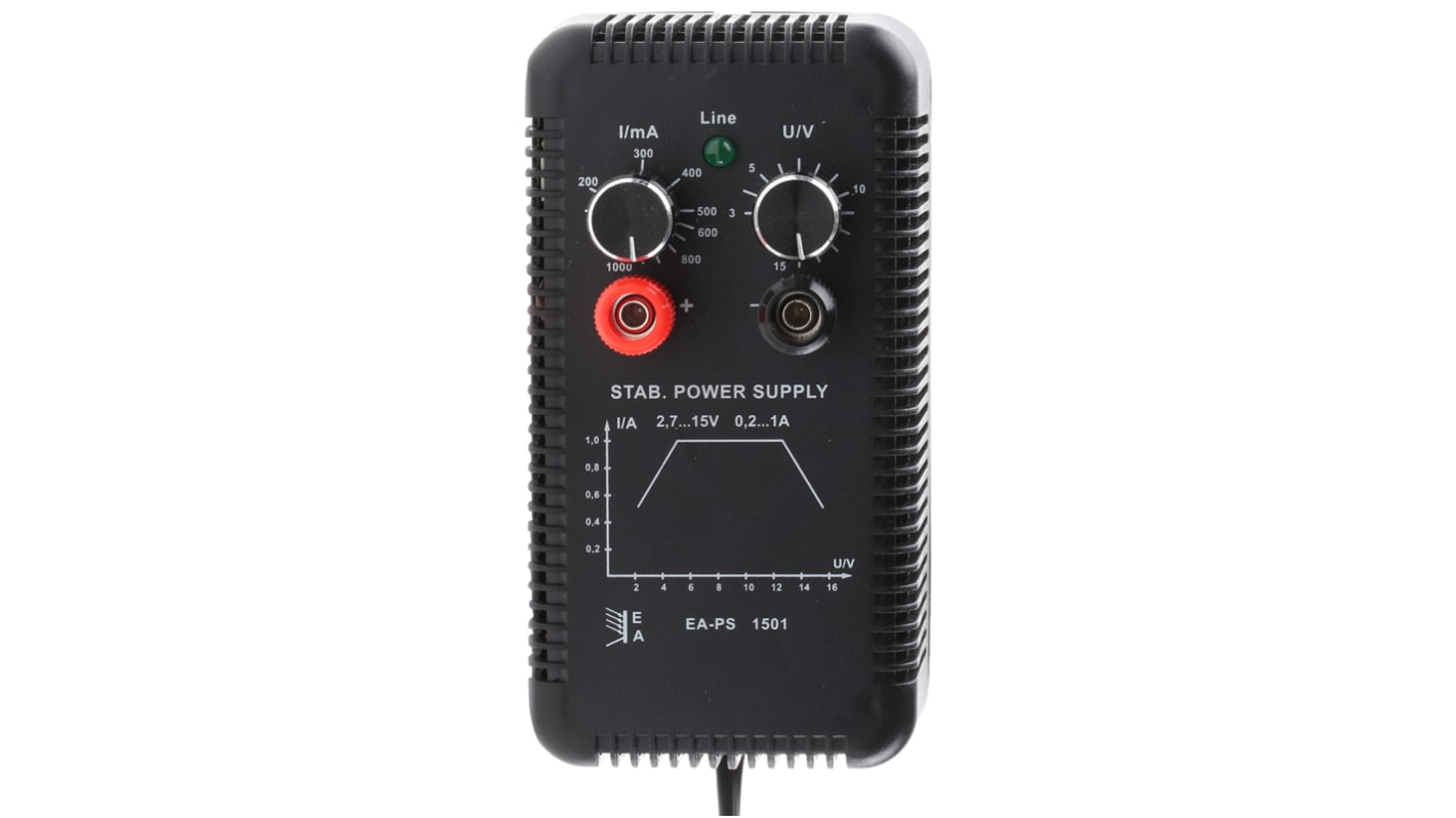 Zasilacz laboratoryjny 2.5 → 15V 1A EA Elektro-Automatik 15W Zasilacz uniwersalny