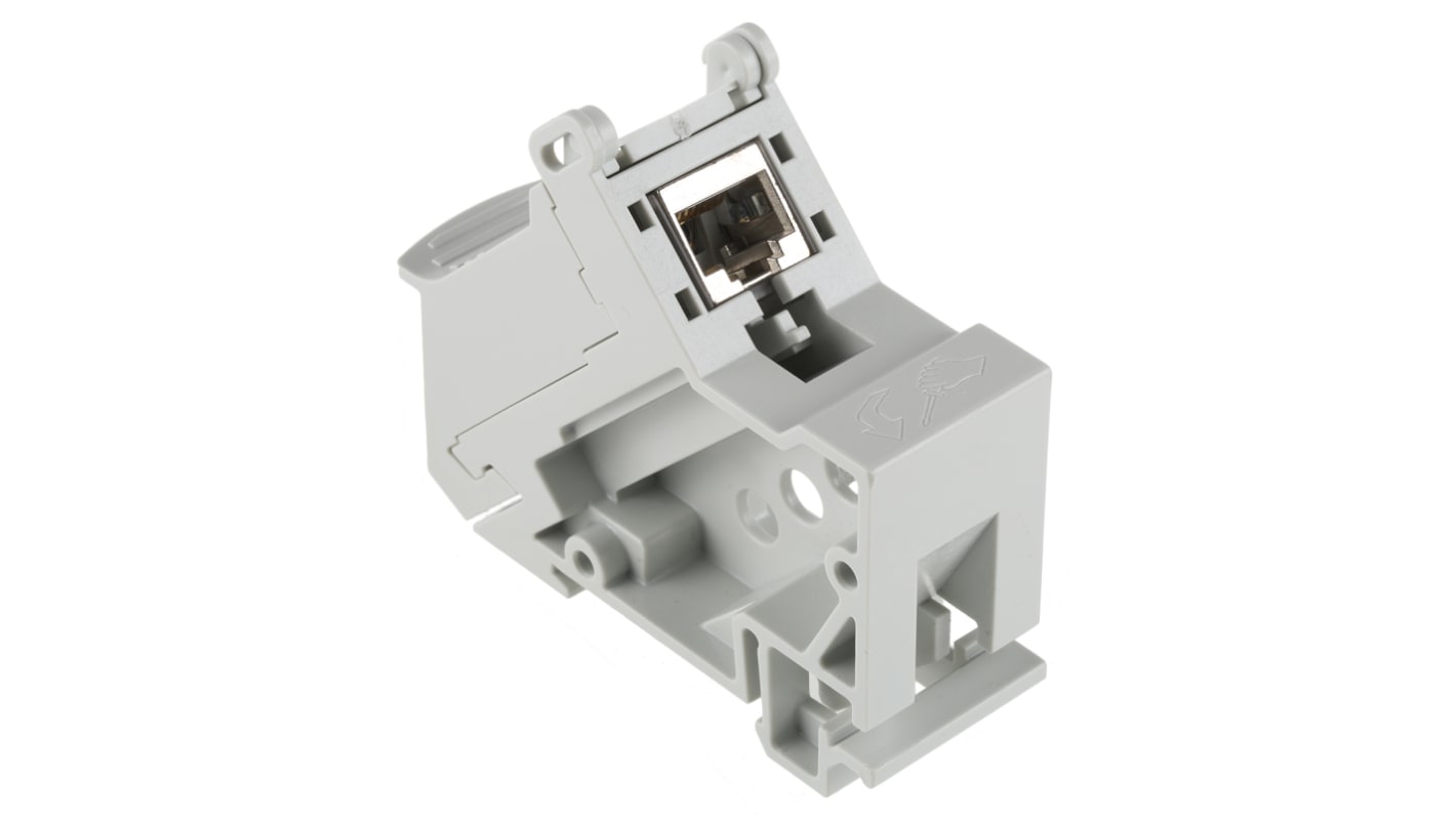 Adapter szyny DIN RJ45, CUC-PP-D1PGY/R4IDC8, Cat6a, RJ45, 1 porty