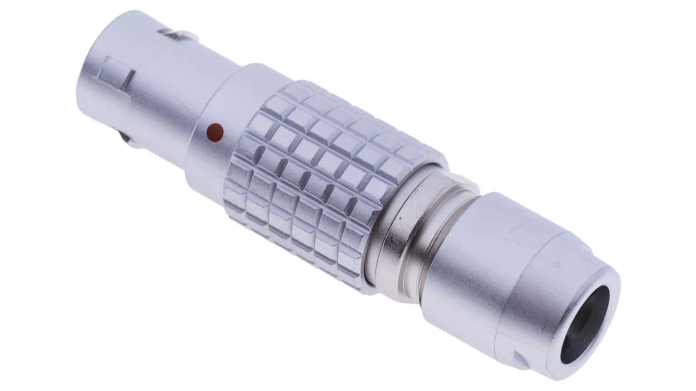 LEMO Circular Connector, 4 Contacts, Cable Mount, Plug, Male, IP50, 1B Series
