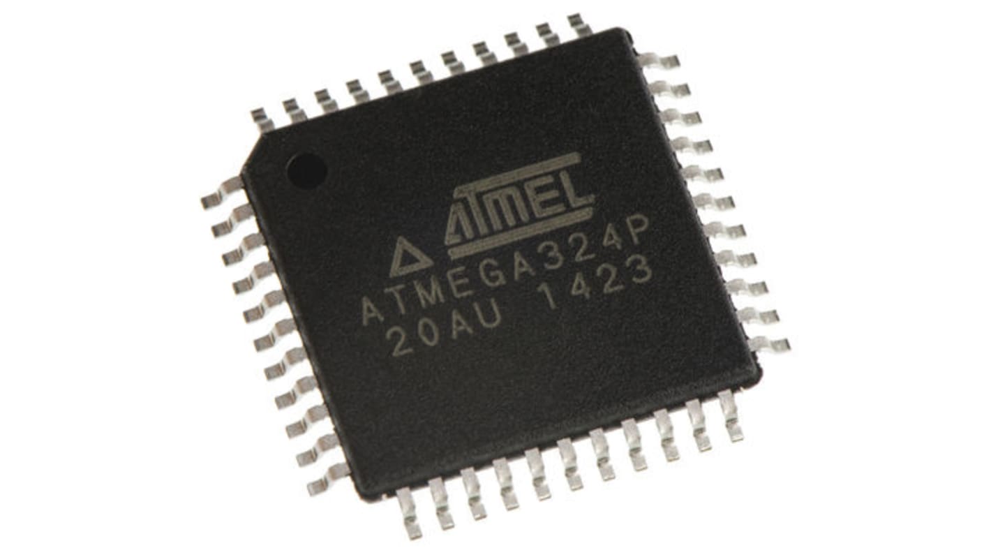 Microcontrollore Microchip, AVR, TQFP, ATmega, 44 Pin, Montaggio superficiale, 8bit, 20MHz