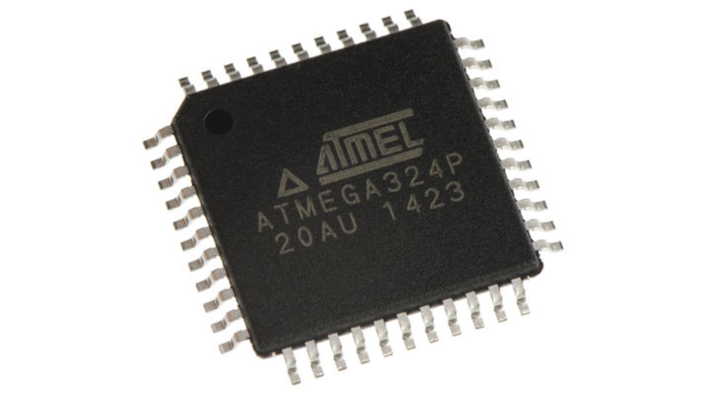 Microchip ATmega系列单片机, AVR内核, 44针, TQFP封装, 0CAN通道