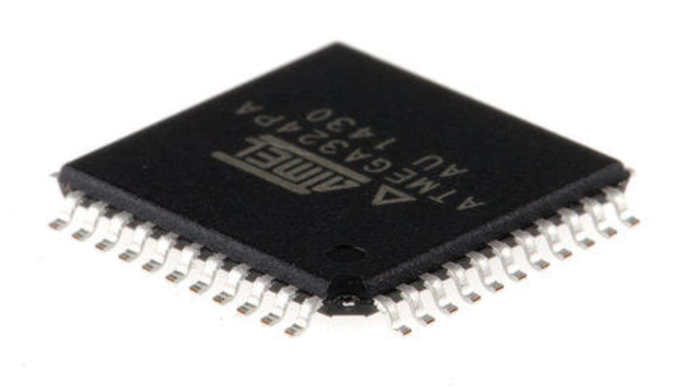 Microchip ATMEGA324PA-AU, 8bit AVR Microcontroller, ATmega, 20MHz, 32 kB Flash, 44-Pin TQFP