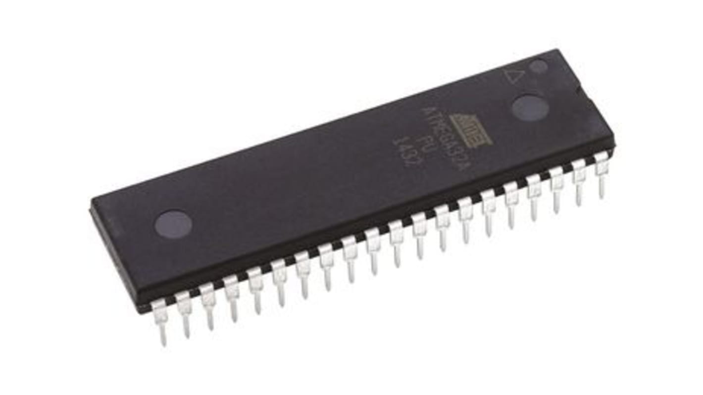 Microcontrollore Microchip, AVR, PDIP, ATmega, 40 Pin, Su foro, 8bit, 16MHz
