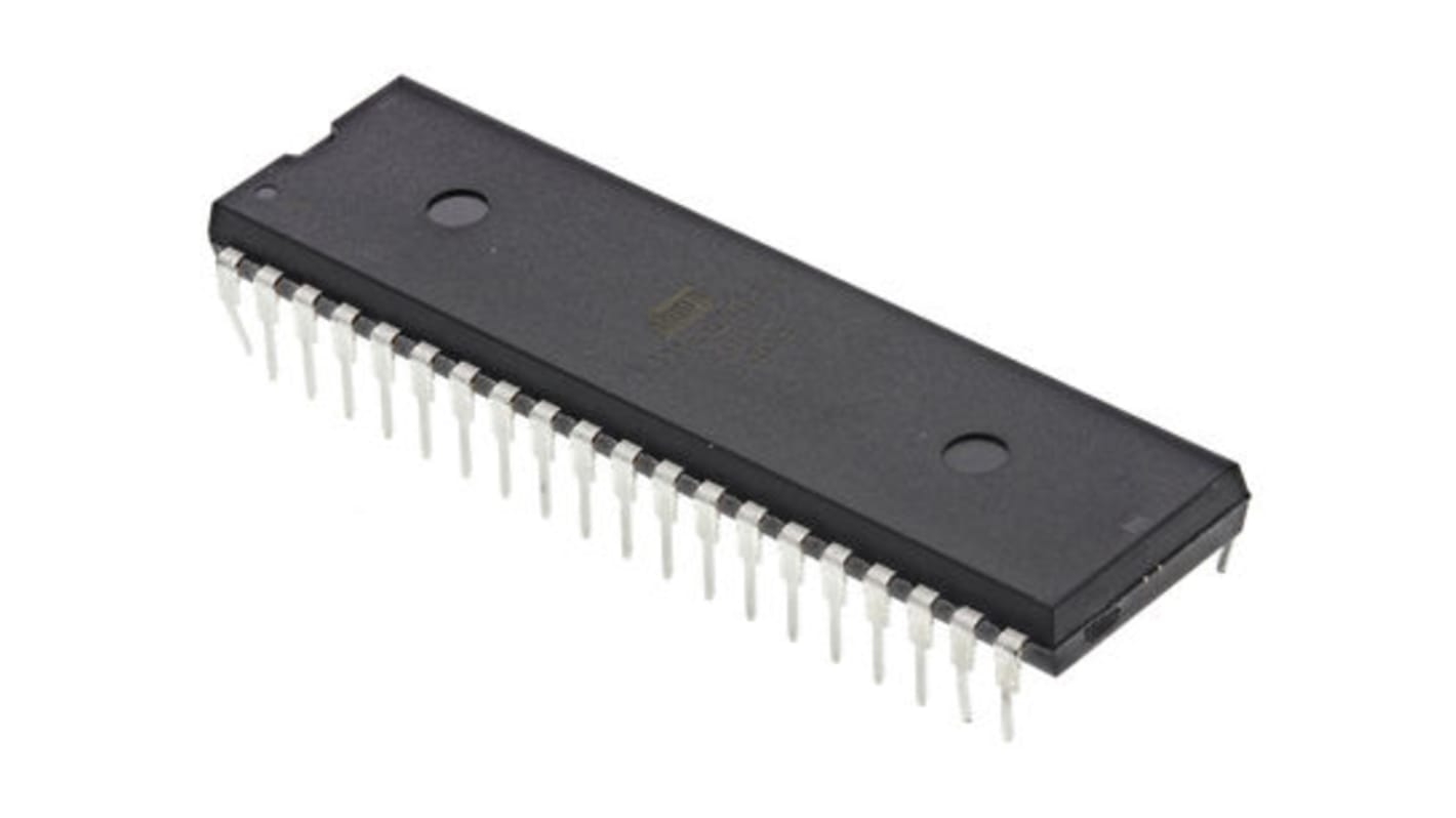 Microcontrollore Microchip, AVR, PDIP, ATmega, 40 Pin, Su foro, 8bit, 20MHz