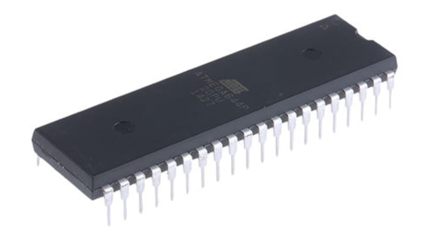 Microchip, 8bit AVR, ATmega Microcontroller, 20MHz, 64 kB Flash, 40-Pin PDIP