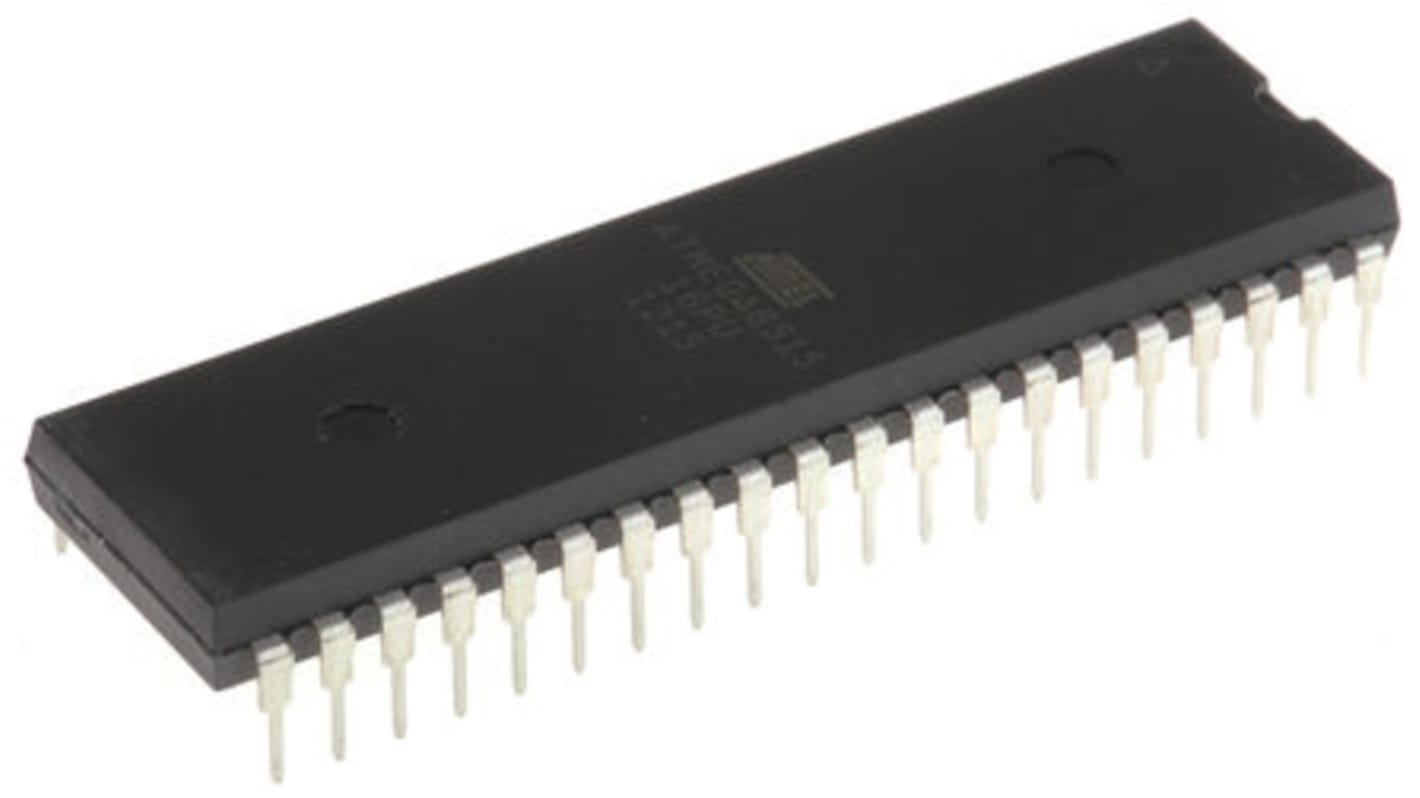 Microcontrollore Microchip, AVR, PDIP, ATmega, 40 Pin, Su foro, 8bit, 16MHz