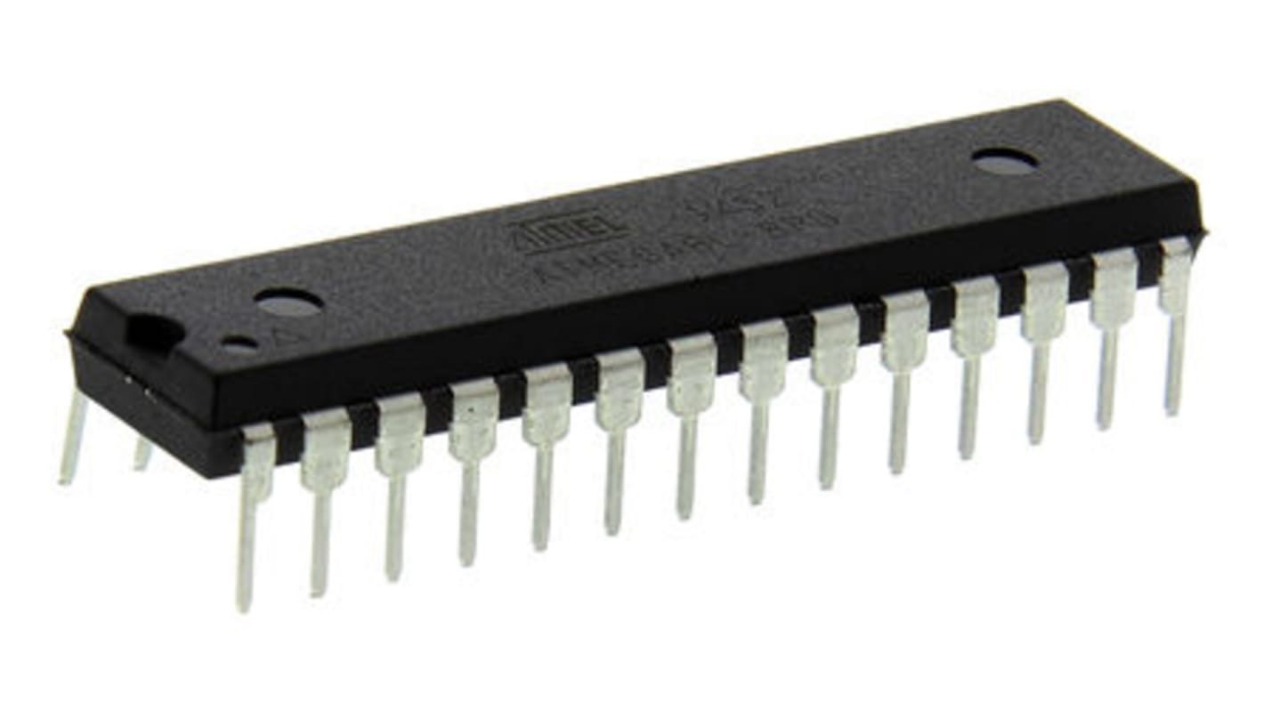 Mikrokontroler Microchip ATmega PDIP 28-pinowy Otwór przezierny AVR 8 kB 8bit CAN: 8MHz RAM:1 kB Ethernet: Flash 2,7