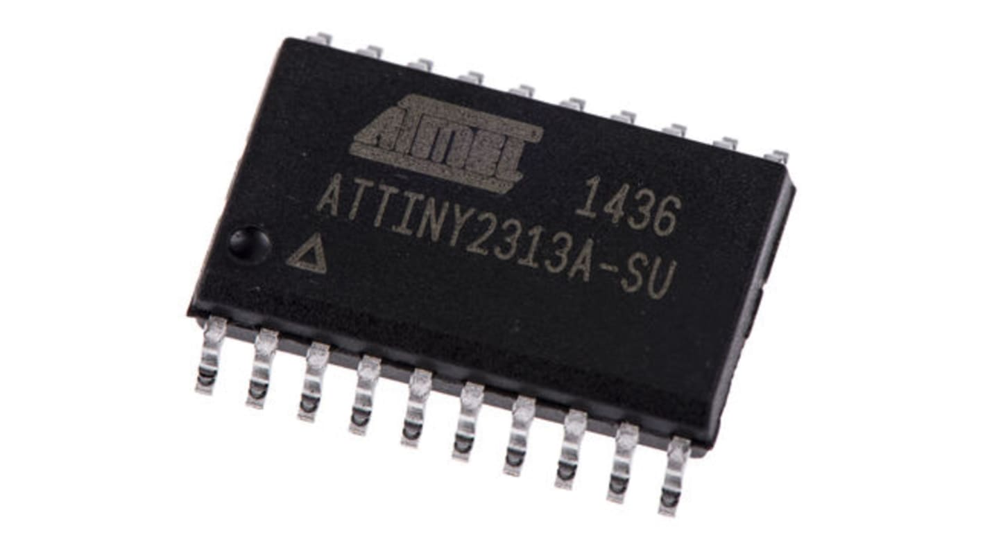 Microchip ATtiny2313系列单片机, AVR内核, 20针, SOIC封装, 0CAN通道