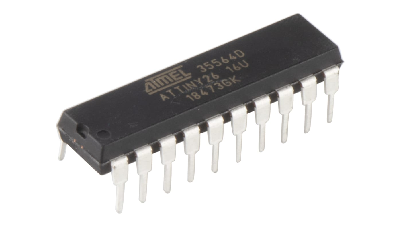 Microchip ATtiny マイコン, 16MHz, 2 kB, フラッシュ, 20-Pin PDIP