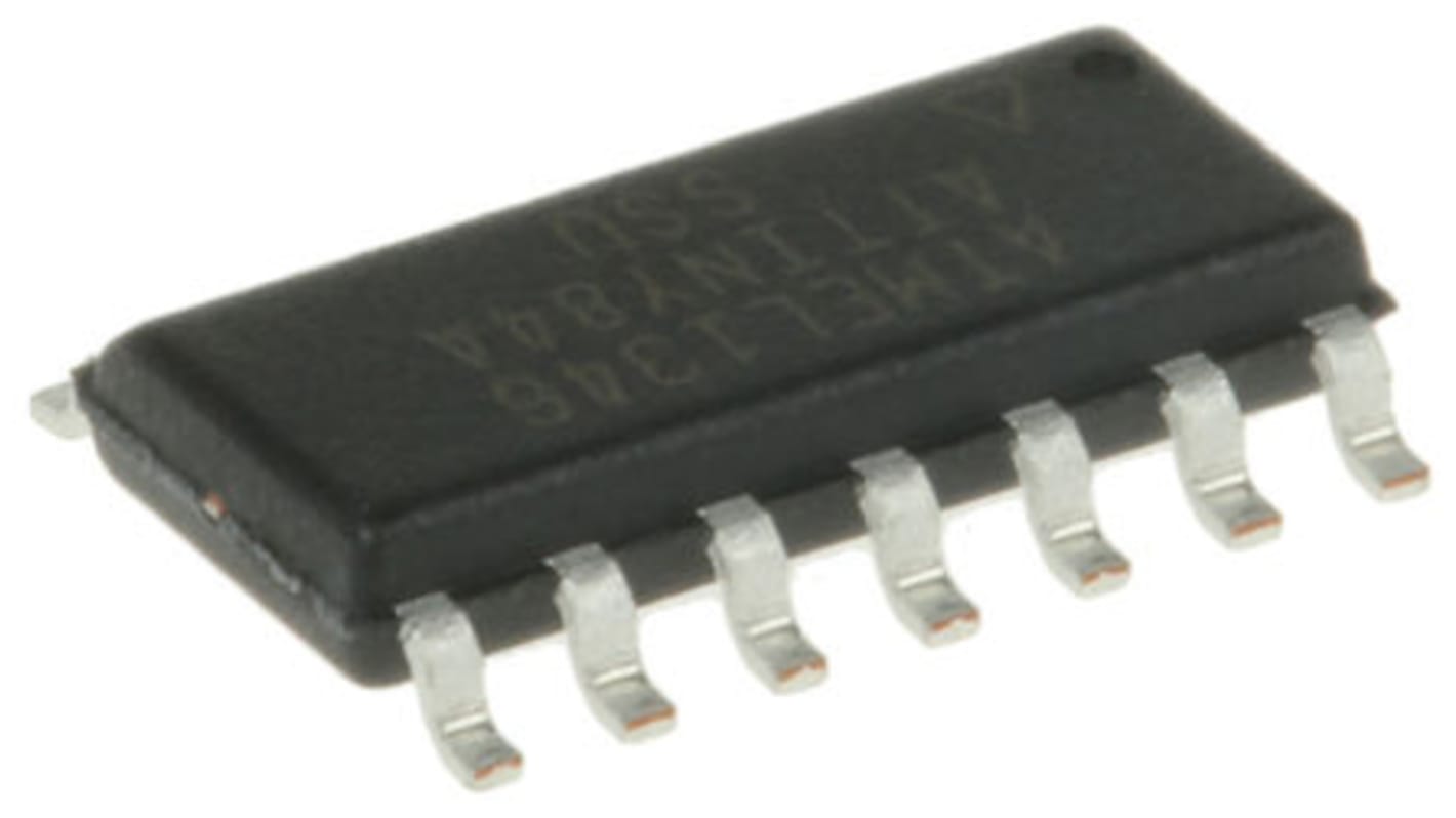 Microchip ATtiny マイコン, 20MHz, 8 kB, フラッシュ, 14-Pin SOIC