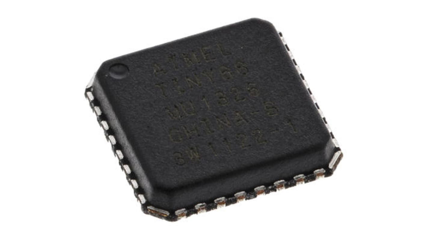 Microchip ATtiny マイコン, 12MHz, 8 kB, フラッシュ, 32-Pin VQFN