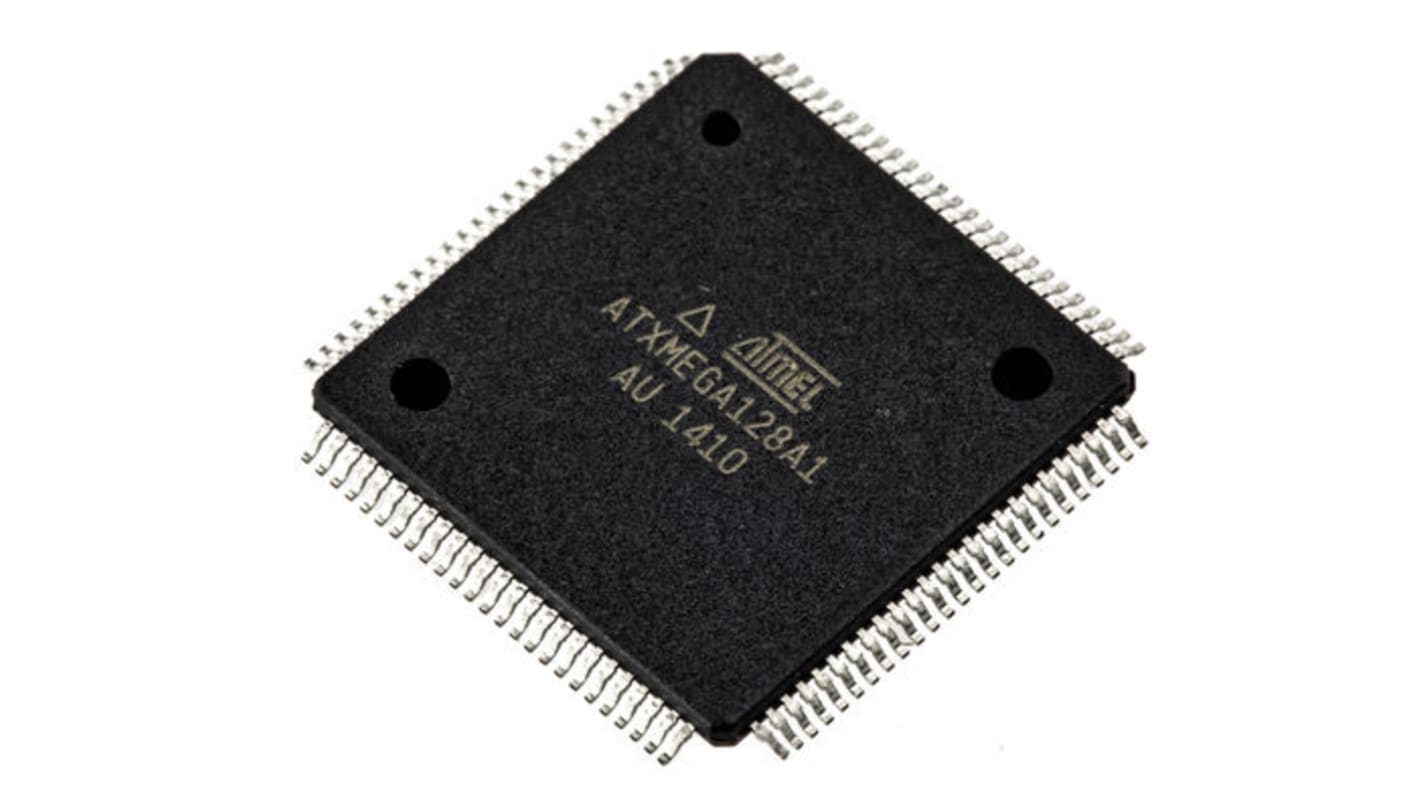 Microcontrollore Microchip, AVR, TQFP, AVR XMEGA, 100 Pin, Montaggio superficiale, 8bit, 32MHz
